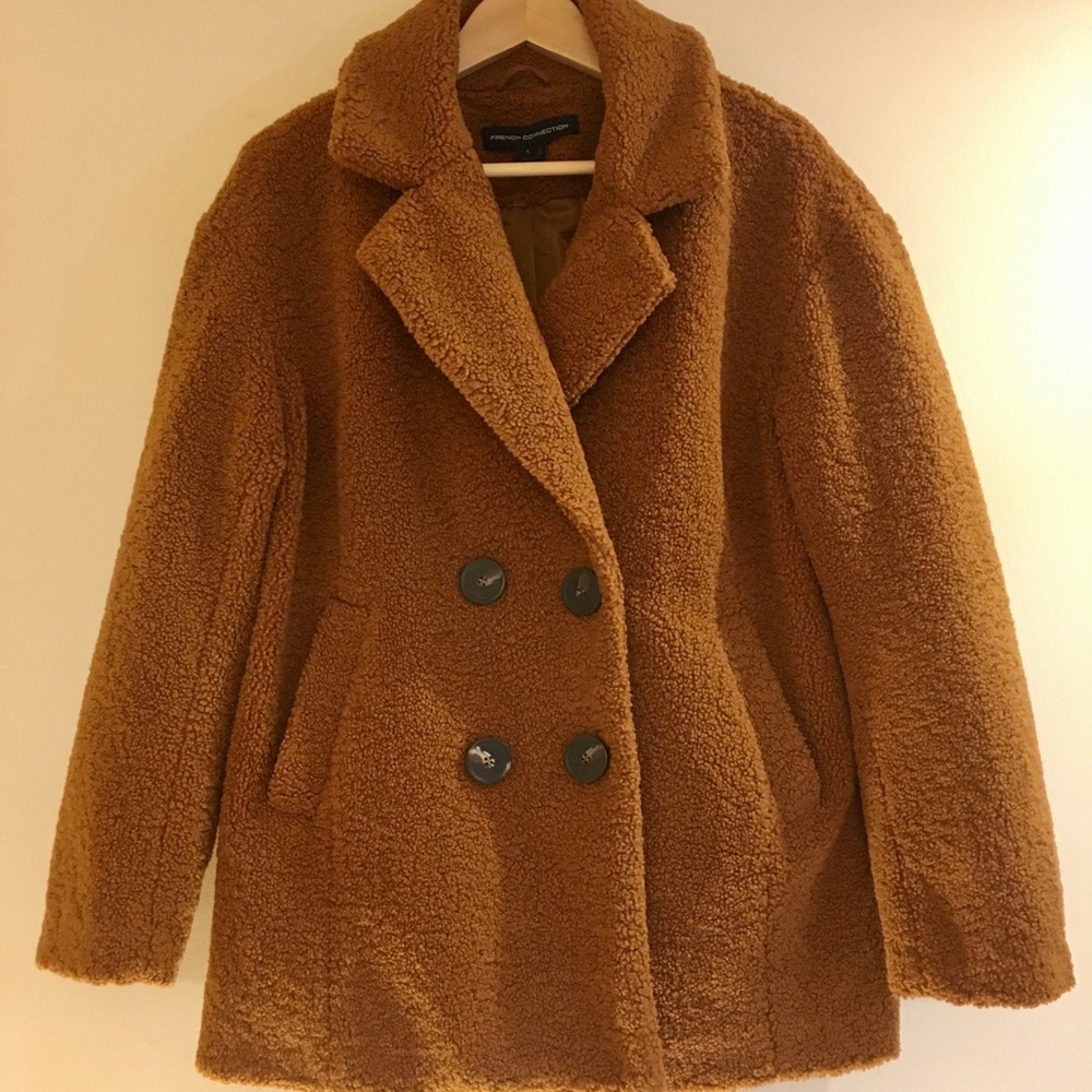 French Connection Teddy Coat Faux Fur